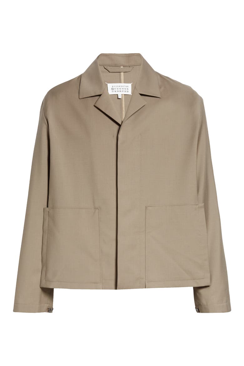Maison Margeila Wool & Mohair Jacket, Alternate, color, TAUPE