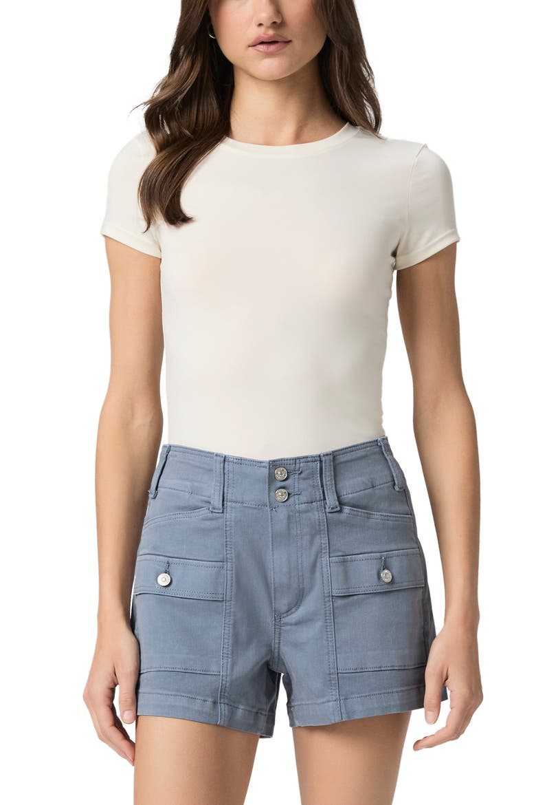 Olivia Cargo Denim Shorts, Alternate, color, VINTAGE SLATE BLUE