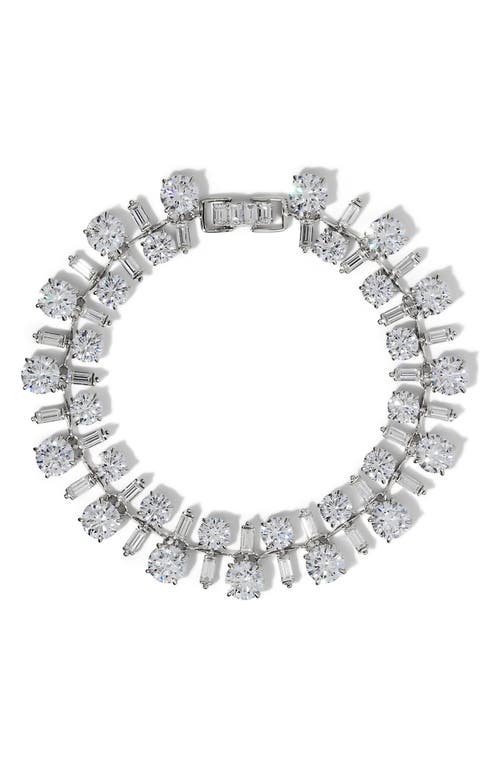 Nadri Stellar Cubic Zirconia Bracelet In Silver