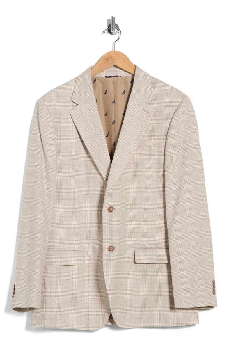Nautica Plaid Two-Button Sport Coat, Main, color, 
