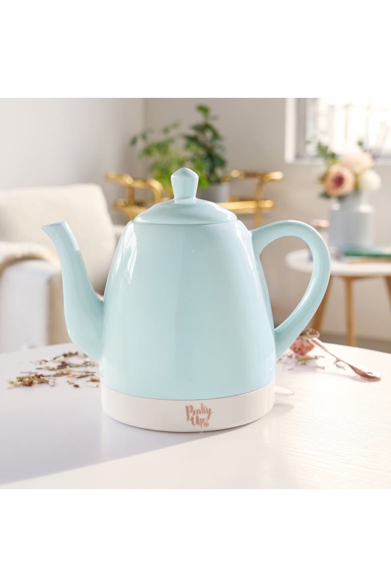 Noelle Ceramic Electric Tea Kettle, Alternate, color, Green