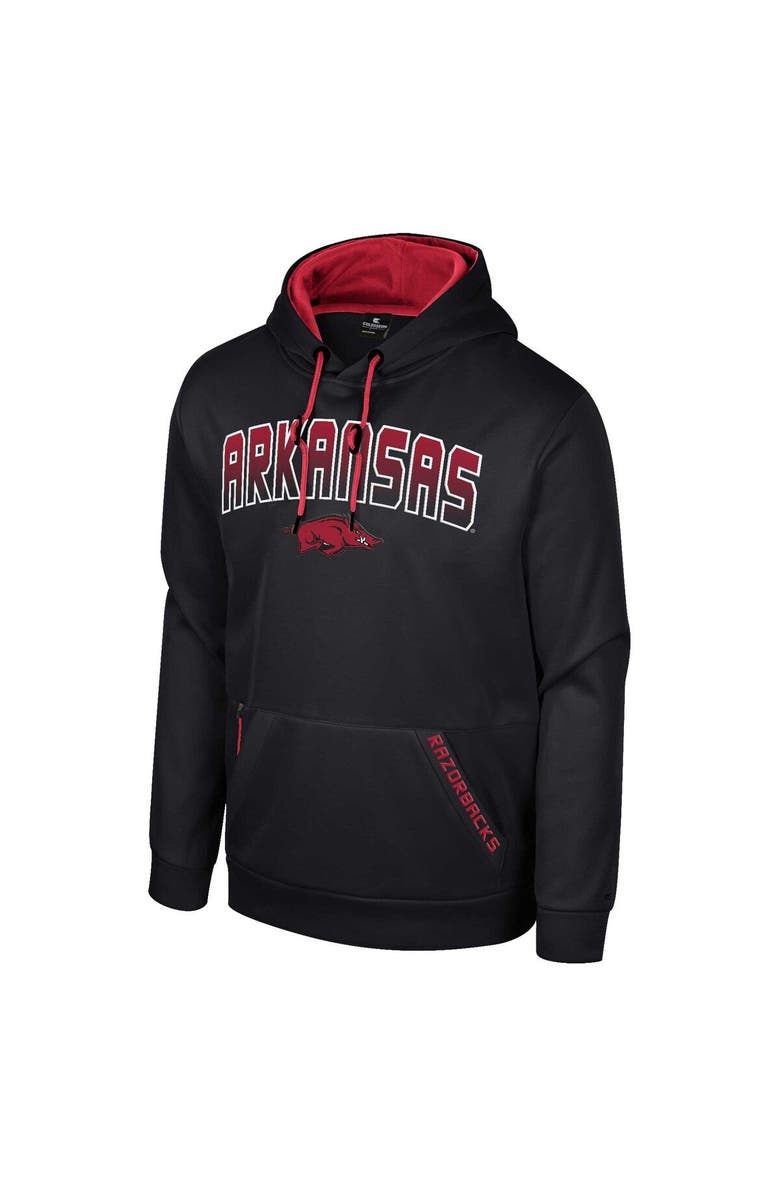 COLOSSEUM Men's Colosseum Black Arkansas Razorbacks Reese Pullover Hoodie, Alternate, color, 