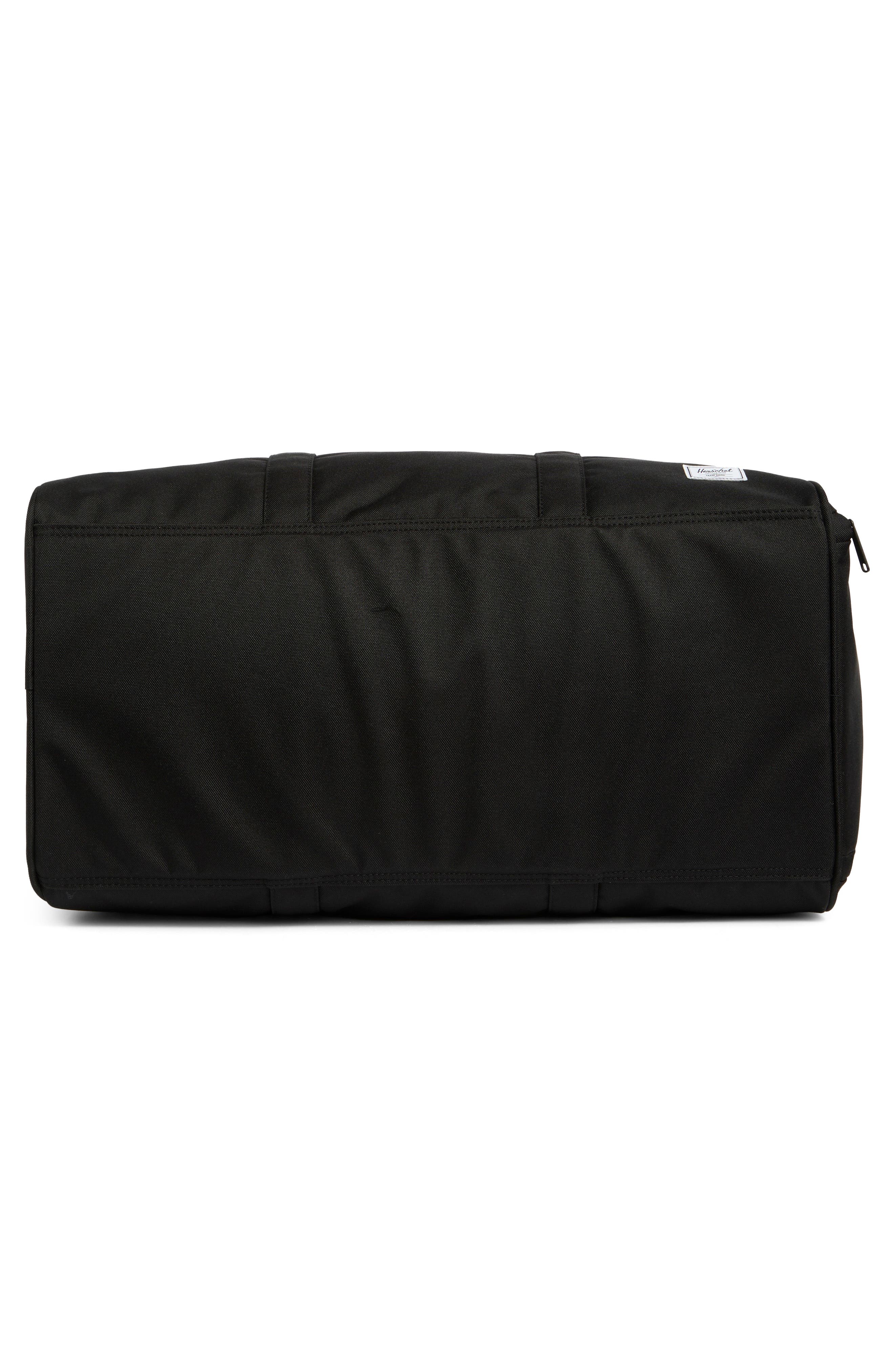 Herschel Supply Co. Novel Recycled Polyester Duffle Bag, Alternate, color, Black