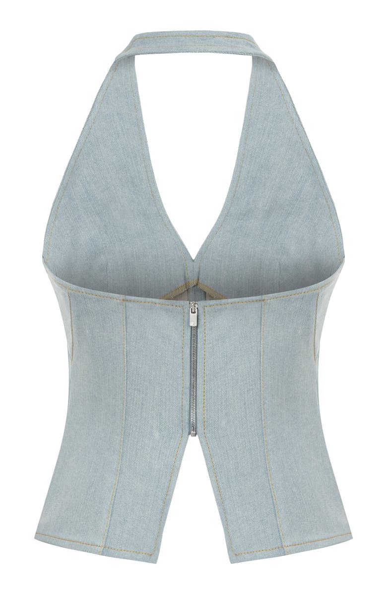 Jendue Monte Corset Top, Alternate, color, Ever Blue