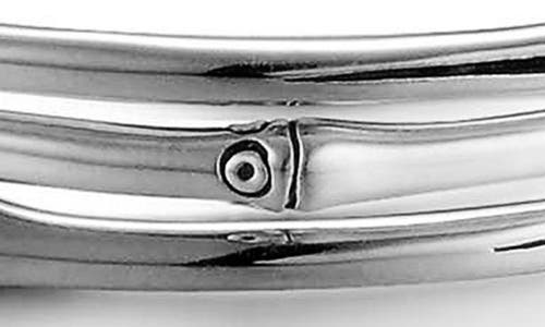 John Hardy Bamboo Set Of Three Bangles In Silver