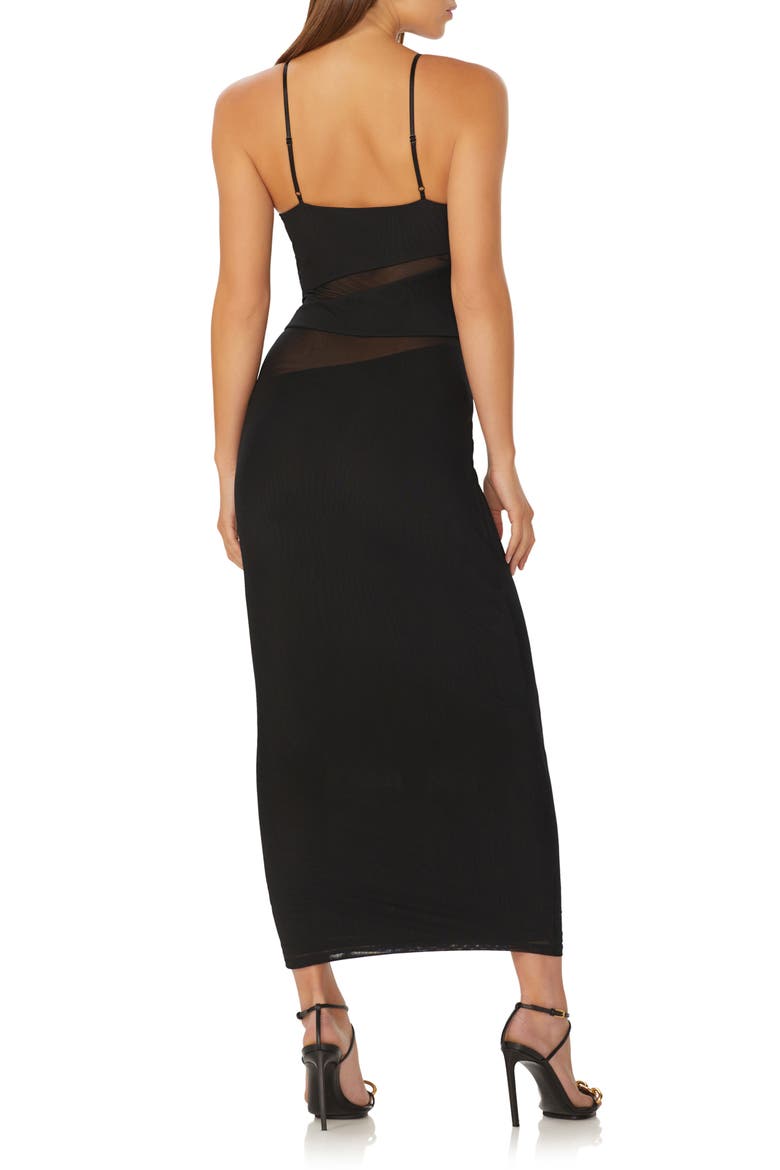 Benassi Midi Dress, Alternate, color, NOIR