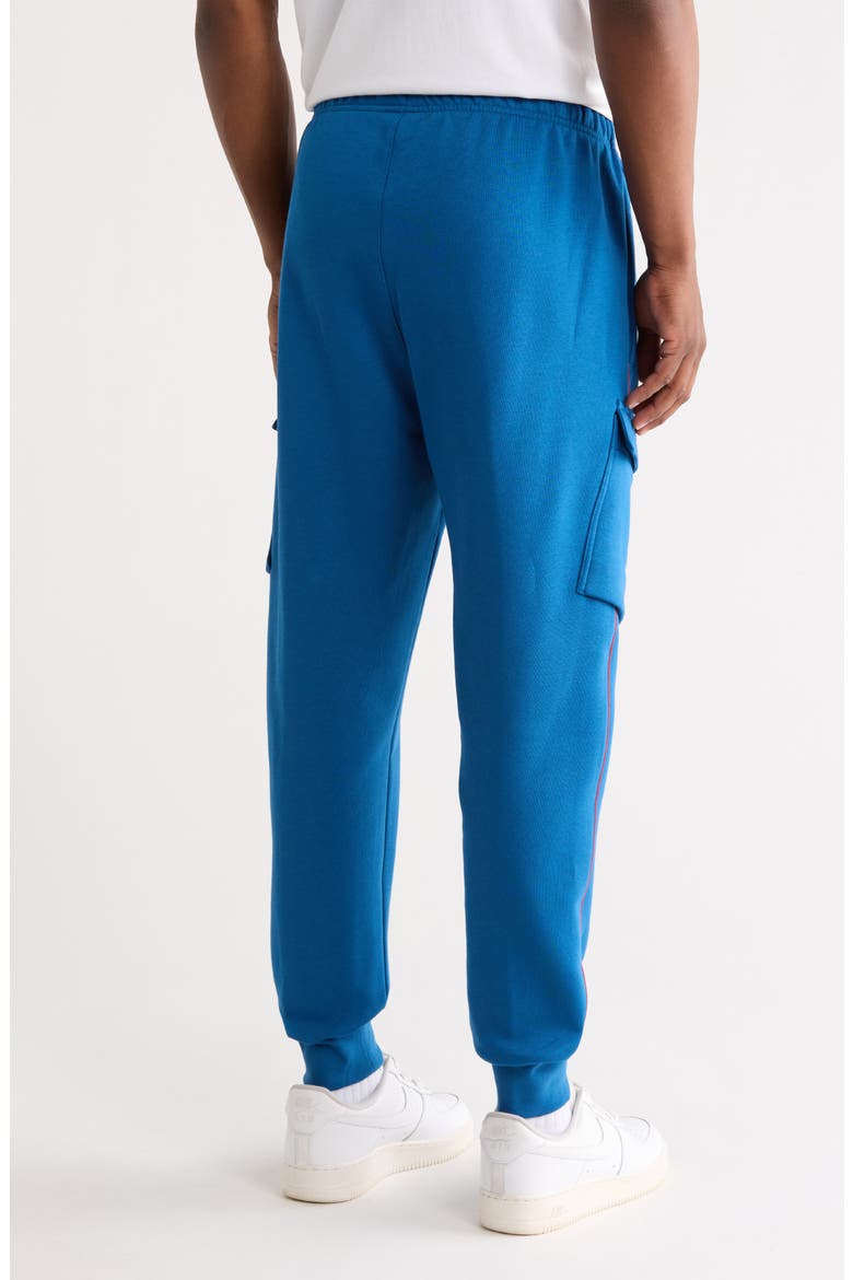 Air Fleece Cargo Sweatpants, Alternate, color, COURT BLUE/ TEAM CRIMSON