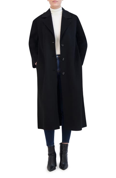 Double Faced Wool Reefer Coat