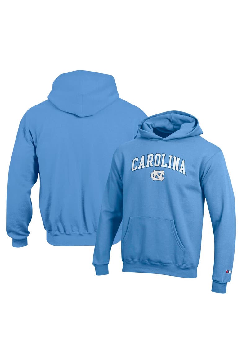Youth Champion Carolina Blue North Carolina Tar Heels Campus Pullover Hoodie, Alternate, color, Light Blue