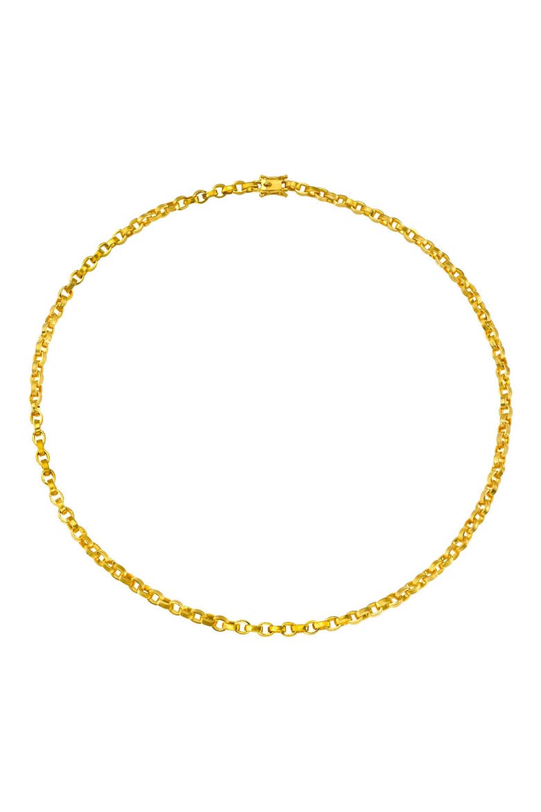 Signature Chain Necklace, Main, color, YELLOW GOLD
