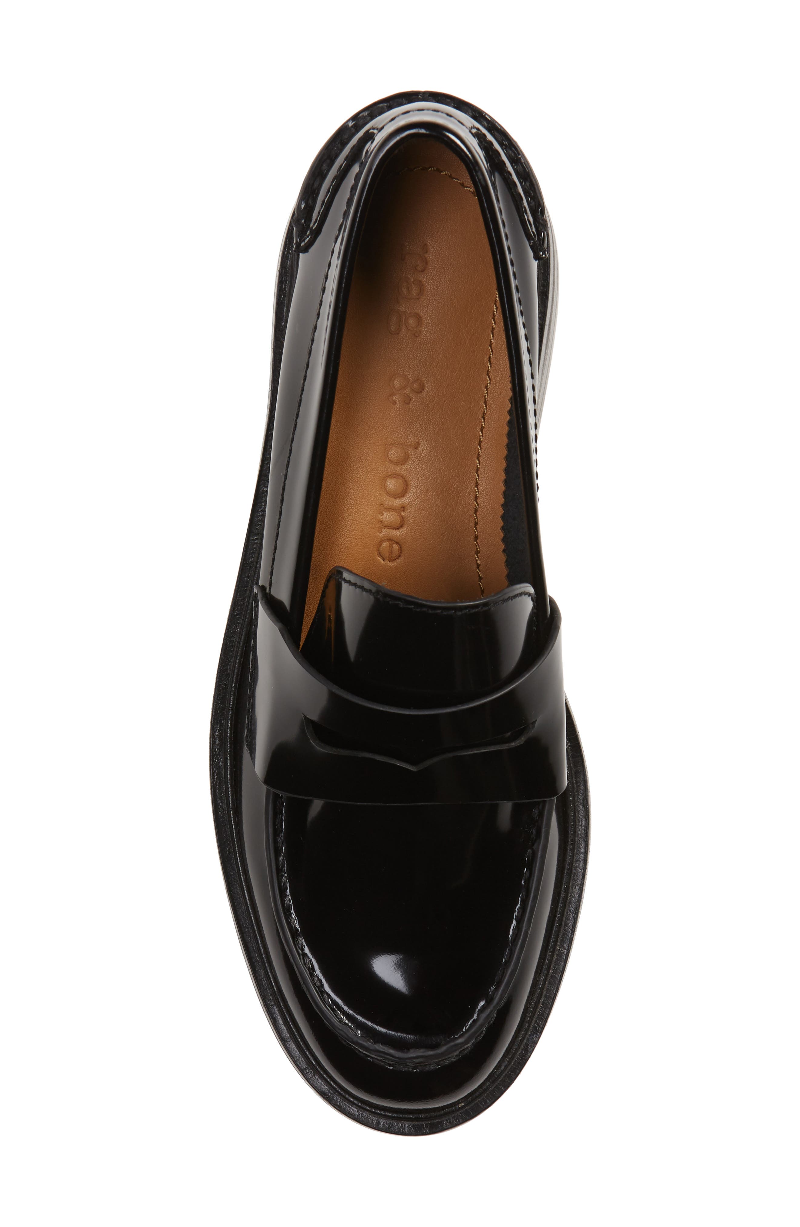 rag & bone Slayton Leather Loafer, Alternate, color, 