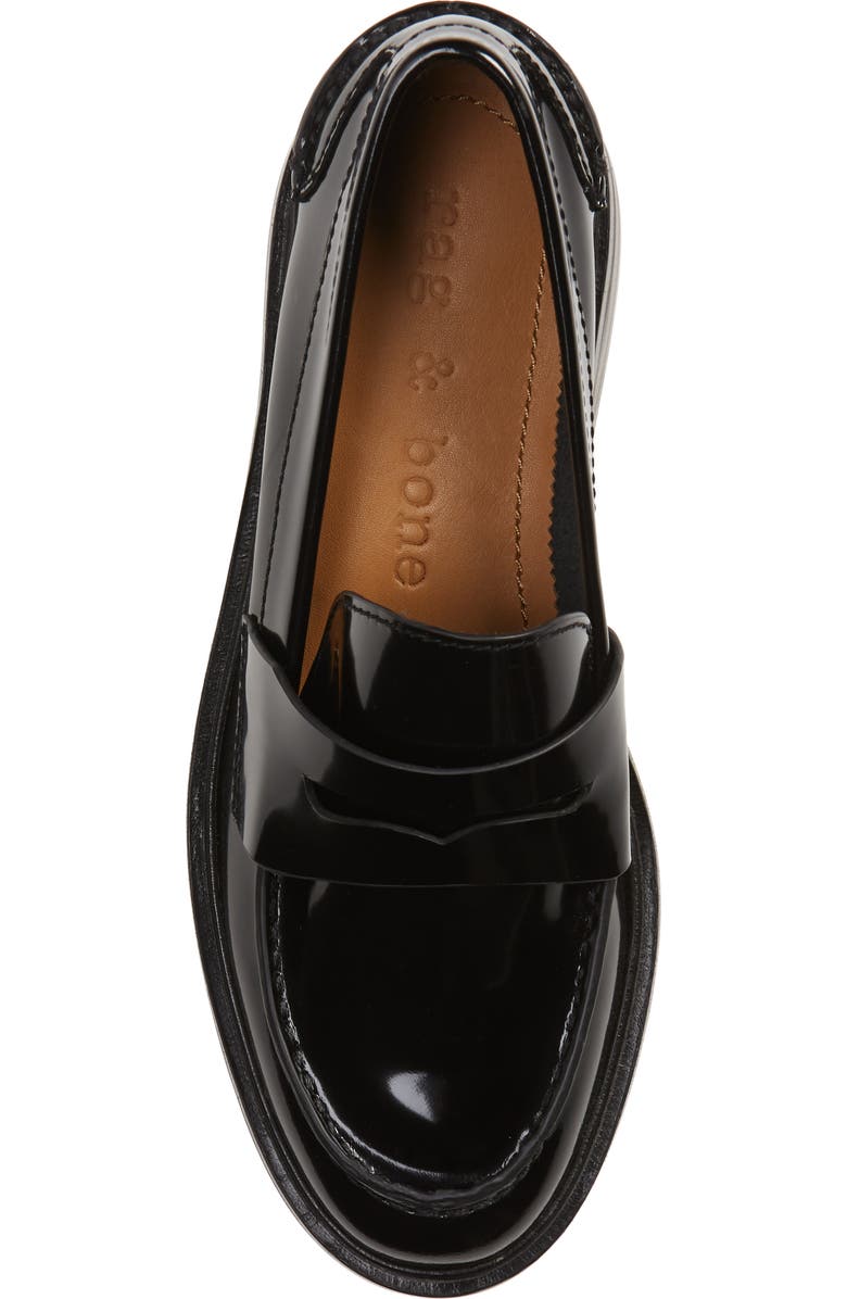 rag & bone Slayton Leather Loafer, Alternate, color,