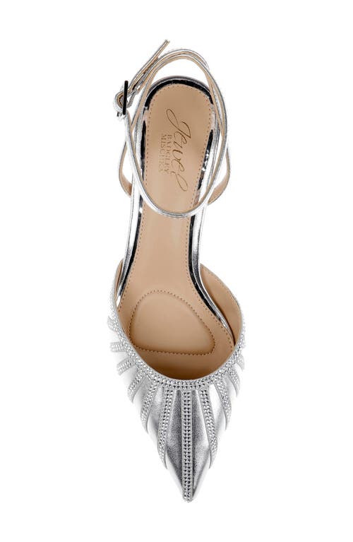 Jewel Badgley Mischka Fable Ankle Strap Pointed Toe Pump
