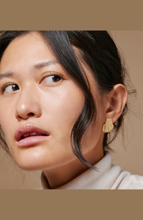 Enamel Copenhagen Wave Earring In Gold