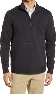 Billy Reid Double Knit Half-Zip Pullover