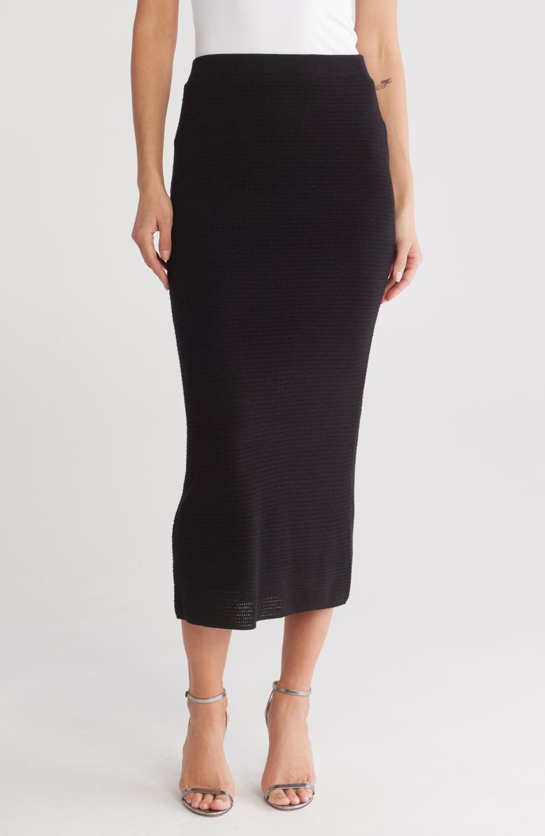 INDUSTRY REPUBLIC CLOTHING Open Stitch Lined Skirt, Main, color,