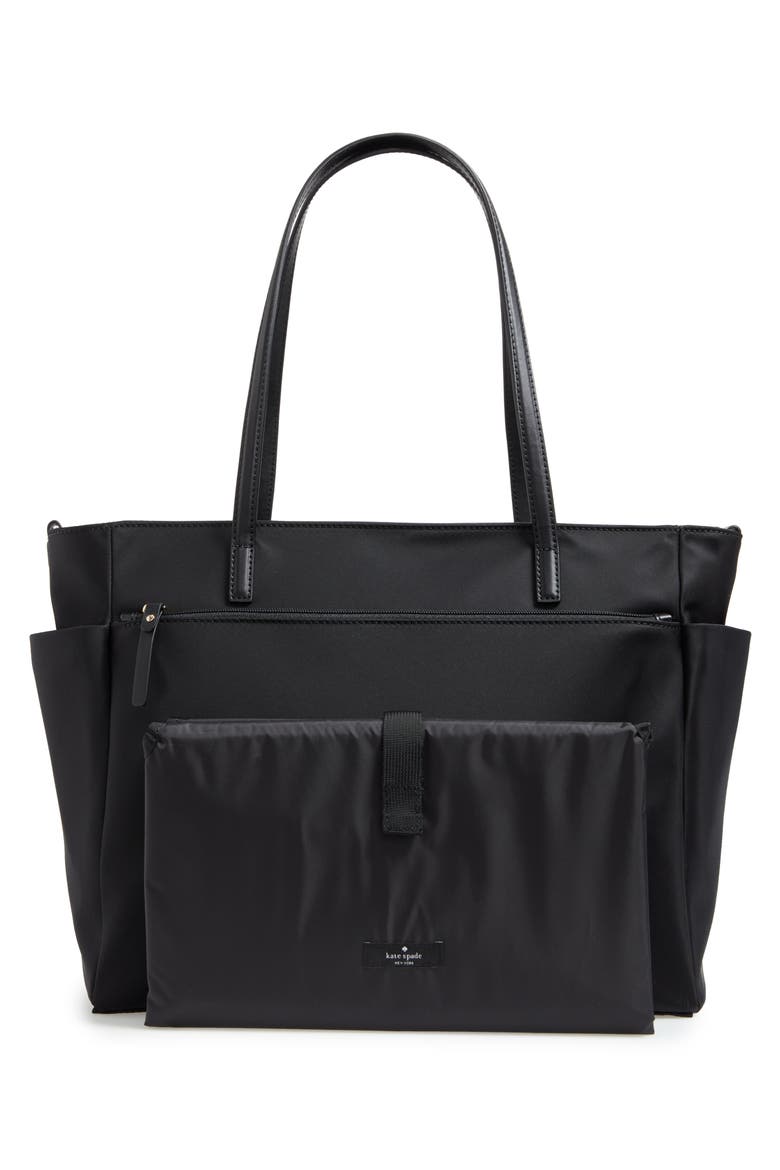 kate spade watson lane betheny nylon diaper bag, Alternate, color, BLACK