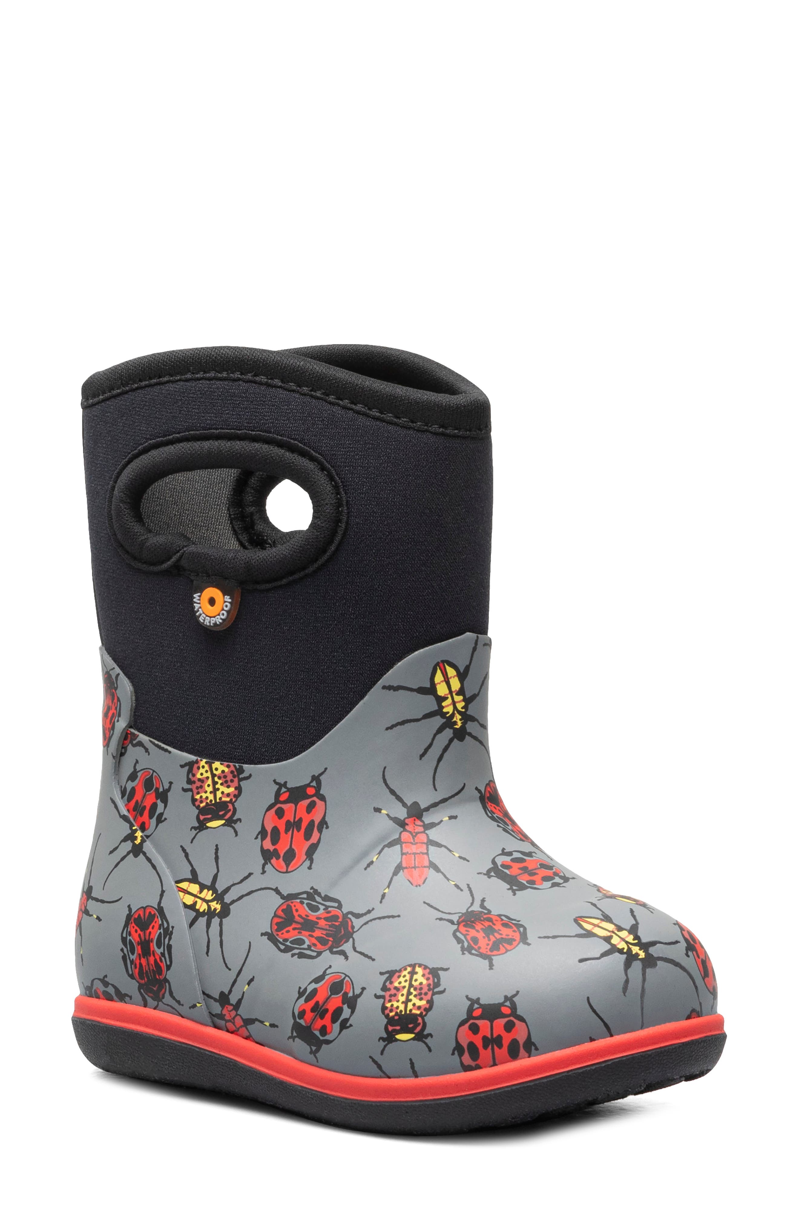 Bogs Kids' Classic Ladybug Waterproof Boot, Main, color, 