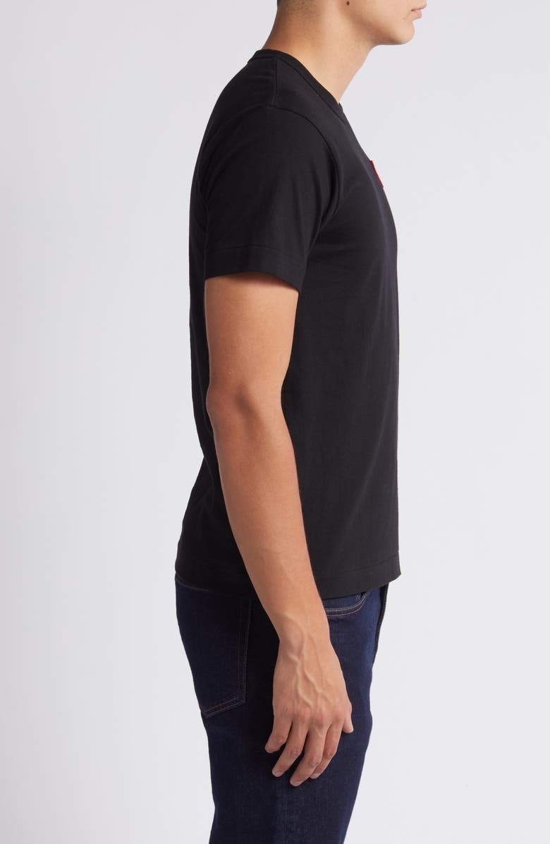Comme des Garçons PLAY Pixel PLAY Appliqué T-Shirt, Alternate, color,