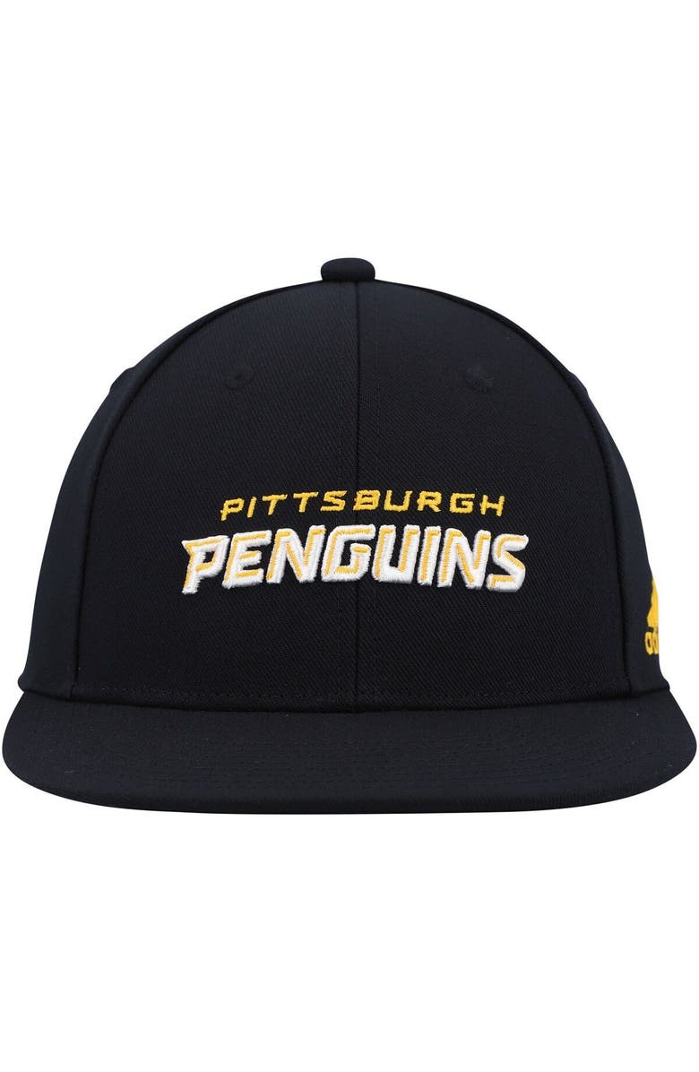 adidas Men's adidas Black Pittsburgh Penguins Snapback Hat, Alternate, color, Black
