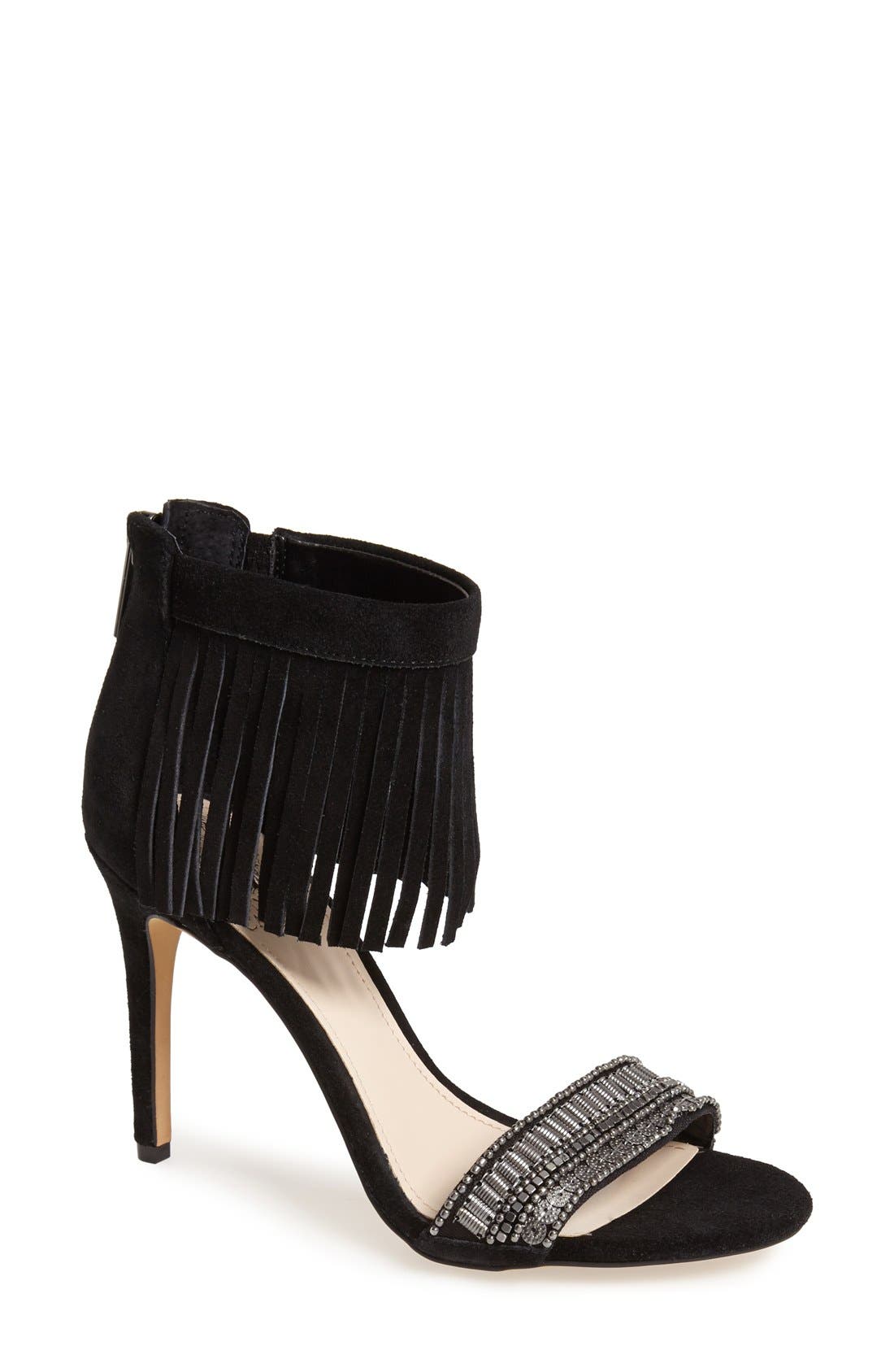 Vince Camuto 'Trumen' Fringe Sandal, Main, color, 