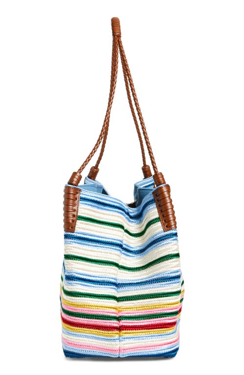 Etro 'libra' Multicolor Shoulder Bag With Maxi Logo On The Front In Medium Libra