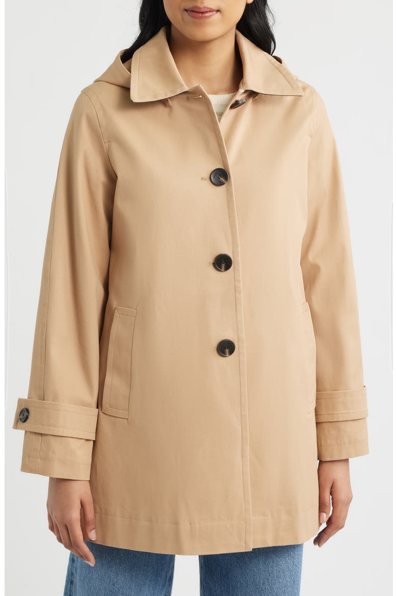 Hooded Raincoat, Alternate, color, SAND