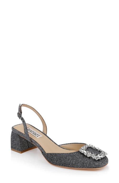 Badgley Mischka Collection Vivia Slingback Pump In Gray