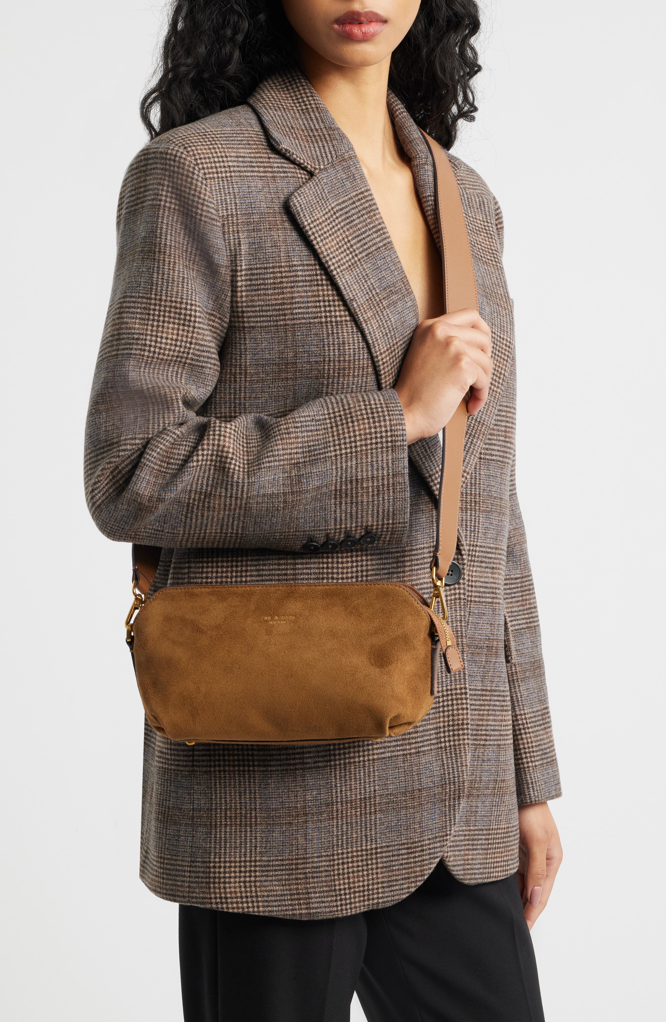 rag 
bone Gramercy Genuine Suede Crossbody Bag, Alternate, color, 