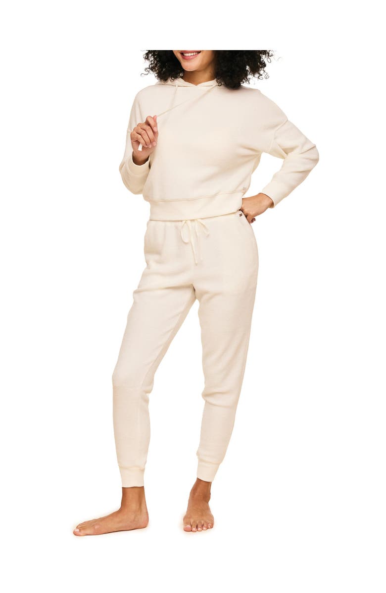 Adore Me Davinia Hoodie And Joggers Set, Main, color, Whisper White
