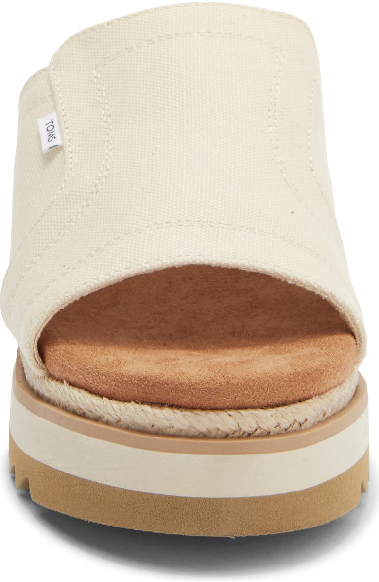 TOMS Adria Platform Wedge Sandal, Alternate, color, Natural