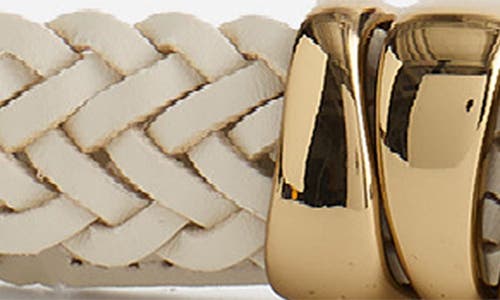 Madewell Woven Triple Metal Keeper Belt In Neutral