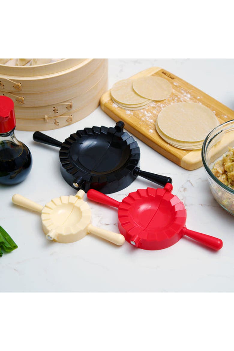 Dumpling Press, 3 Piece Set, Alternate, color, Beige, Red, Black