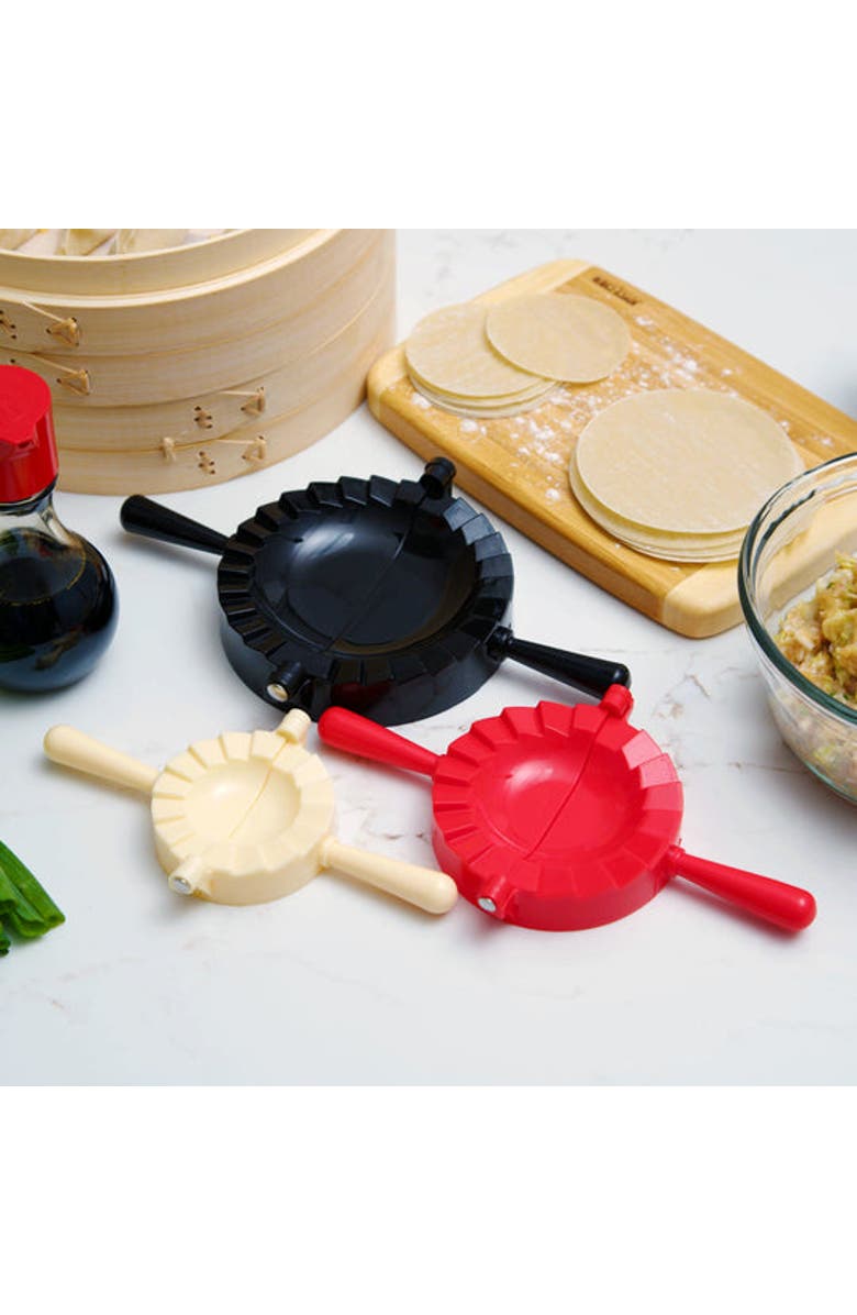 JOYCE CHEN Dumpling Press, 3 Piece Set, Alternate, color, Beige, Red, Black