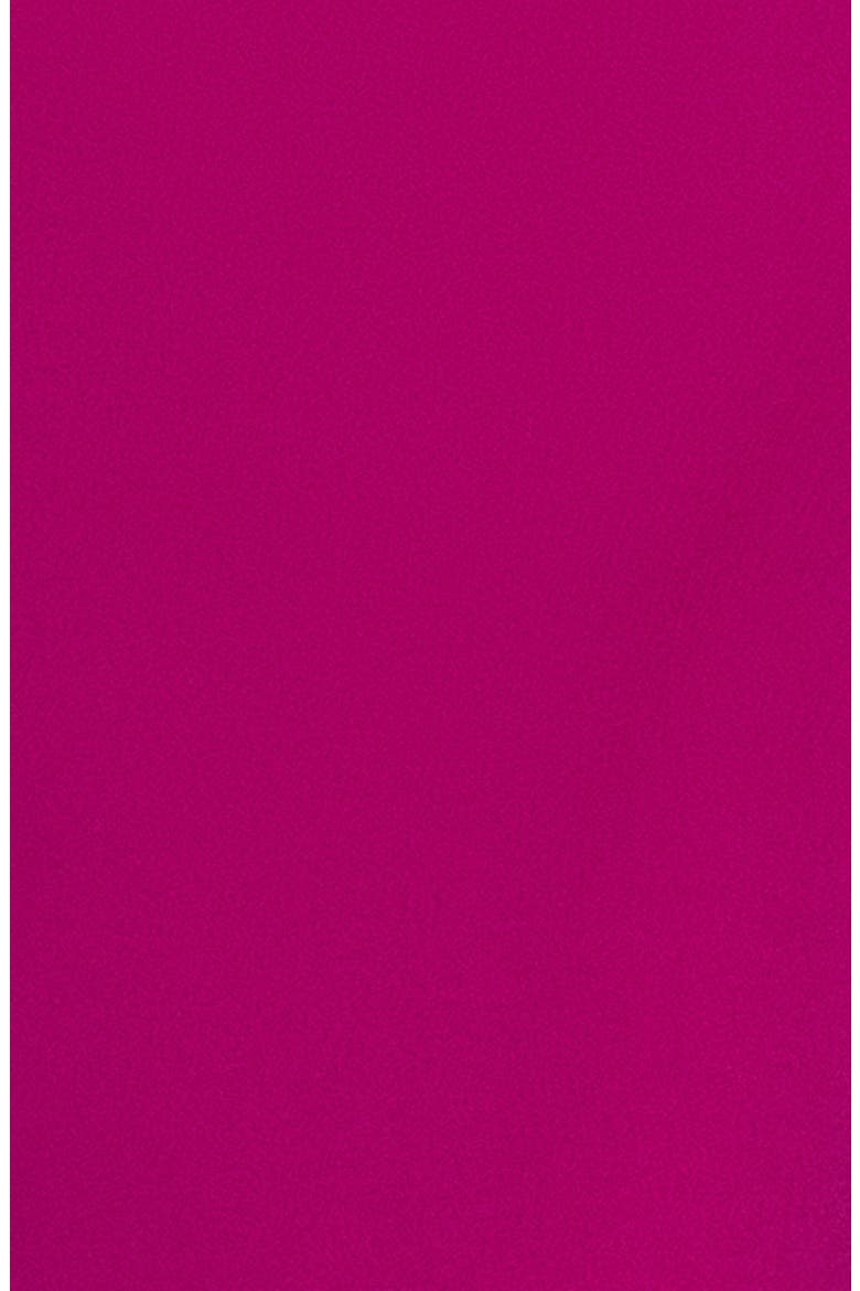 One-Shoulder Scuba Crepe Gown, Alternate, color, FUSHIA