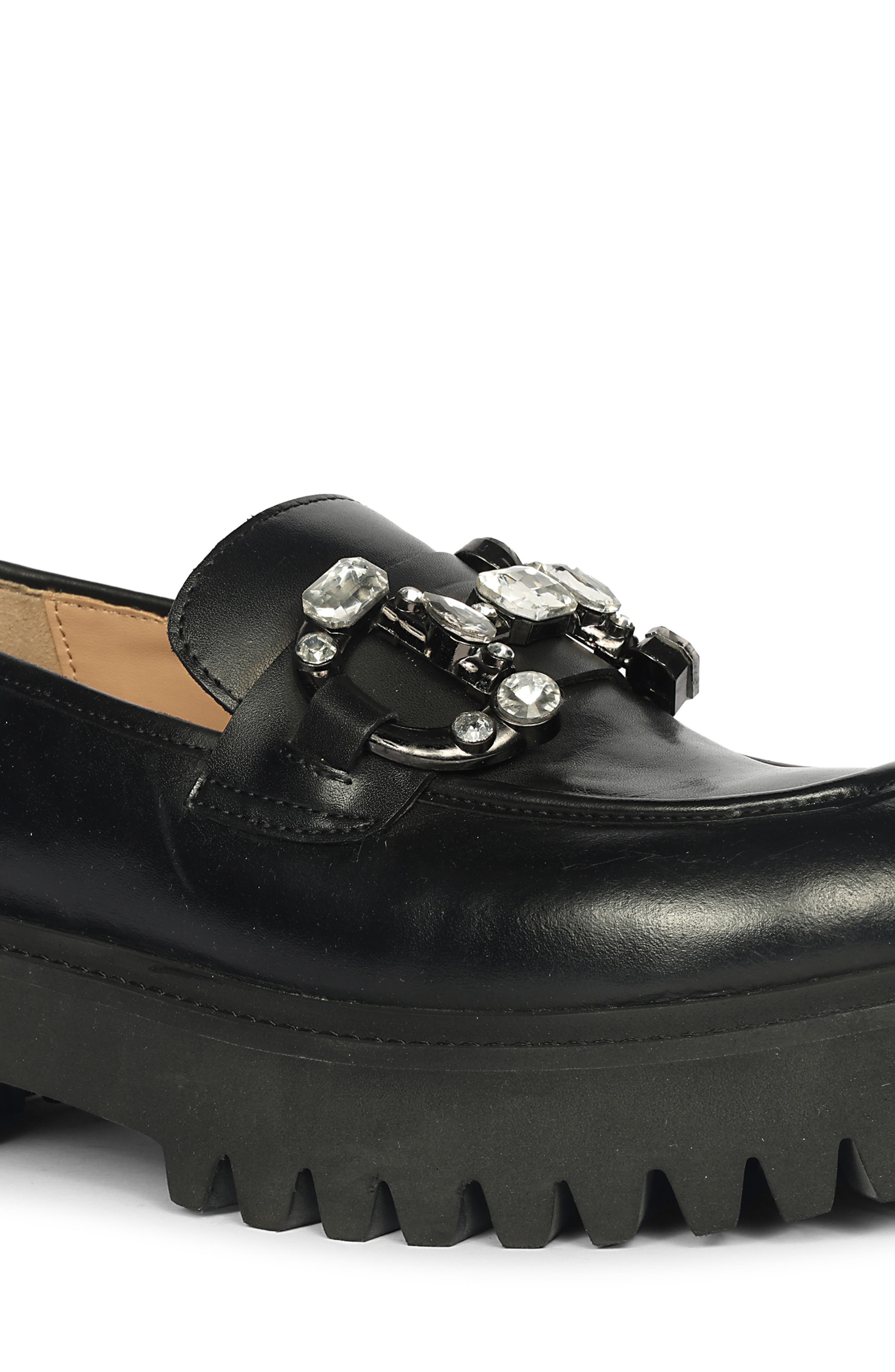 SAINT G Feri Platform Loafer, Alternate, color, Black