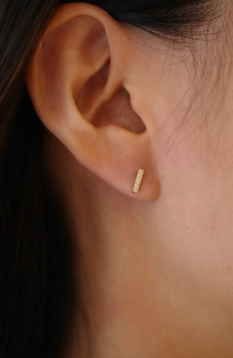 Argento Vivo Sterling Silver Cubic Zirconia Stud Earrings & Pendant Necklace Set, Alternate, color,