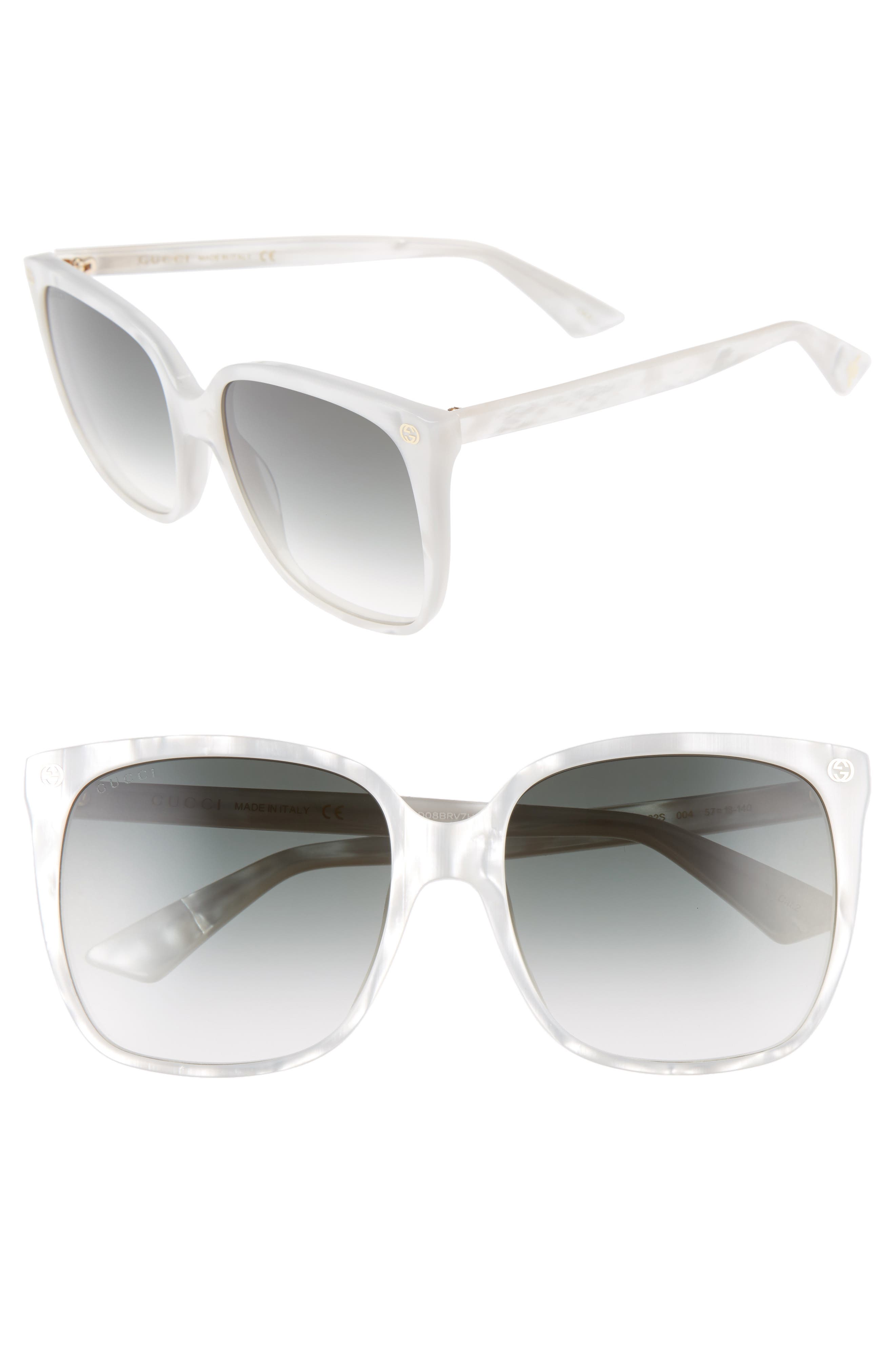 Gucci 57mm Gradient Square Sunglasses (Women) | Nordstrom