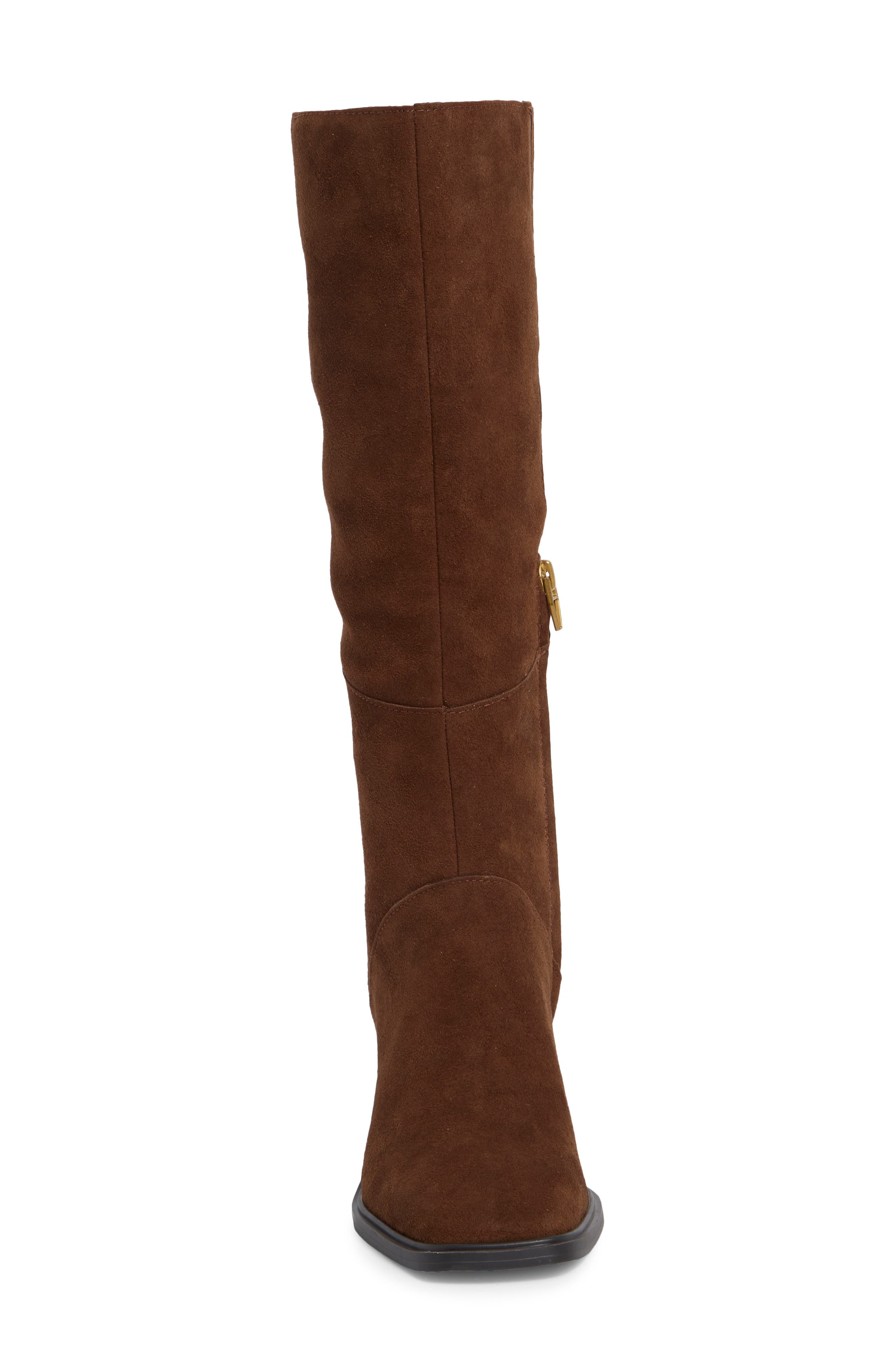 Farrah Tall Boot, Alternate, color, COCOA SUEDE