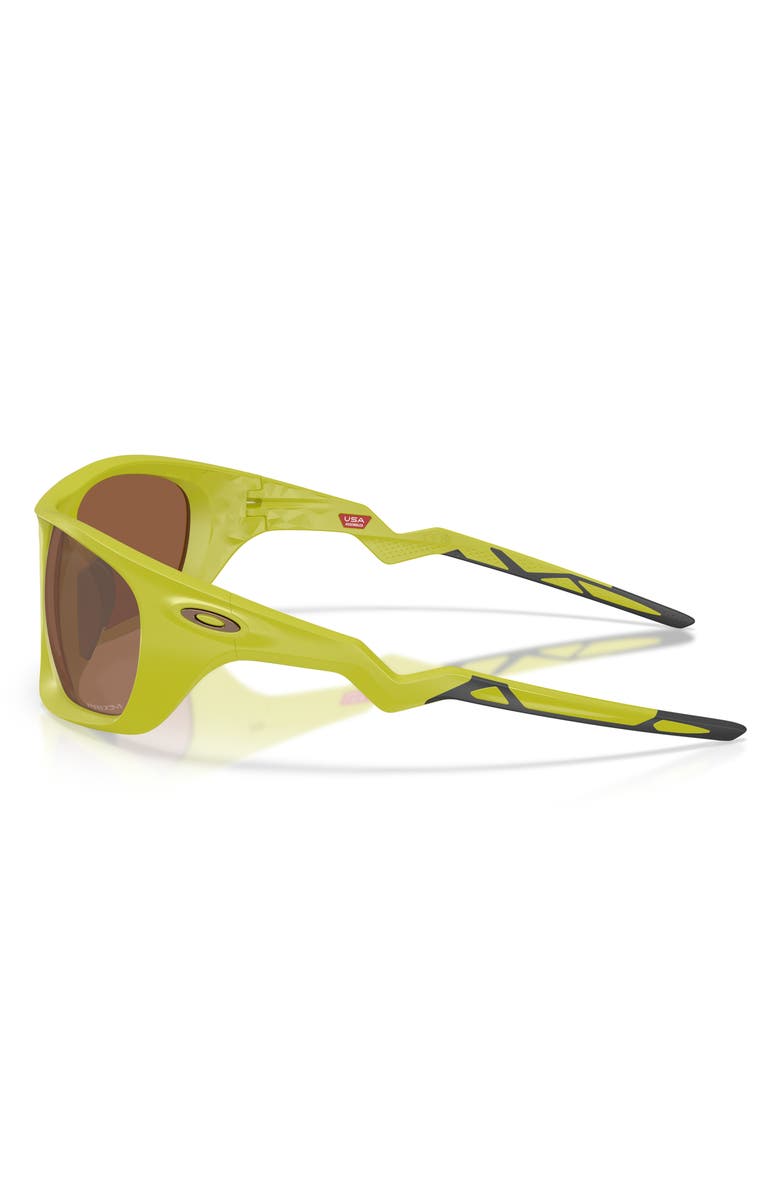 Oakley Lateralis 60mm Rectangle Sunglasses, Alternate, color, Matte Cactus / Prizm Tungsten