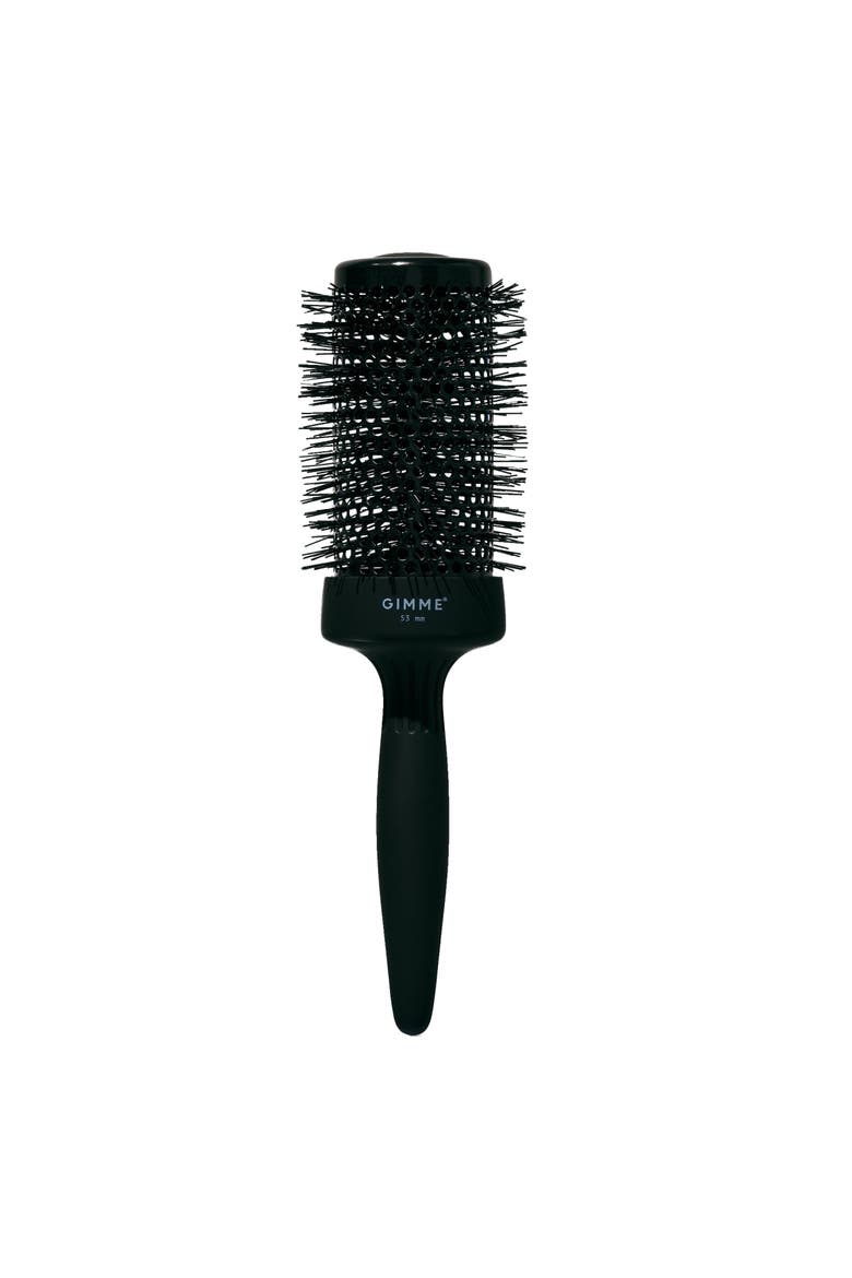 Large 53mm Thermal Round Brush, Main, color, Black