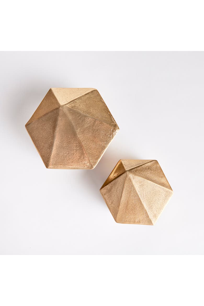 Luca Lidded Boxes Set of 2, Alternate, color, Gold