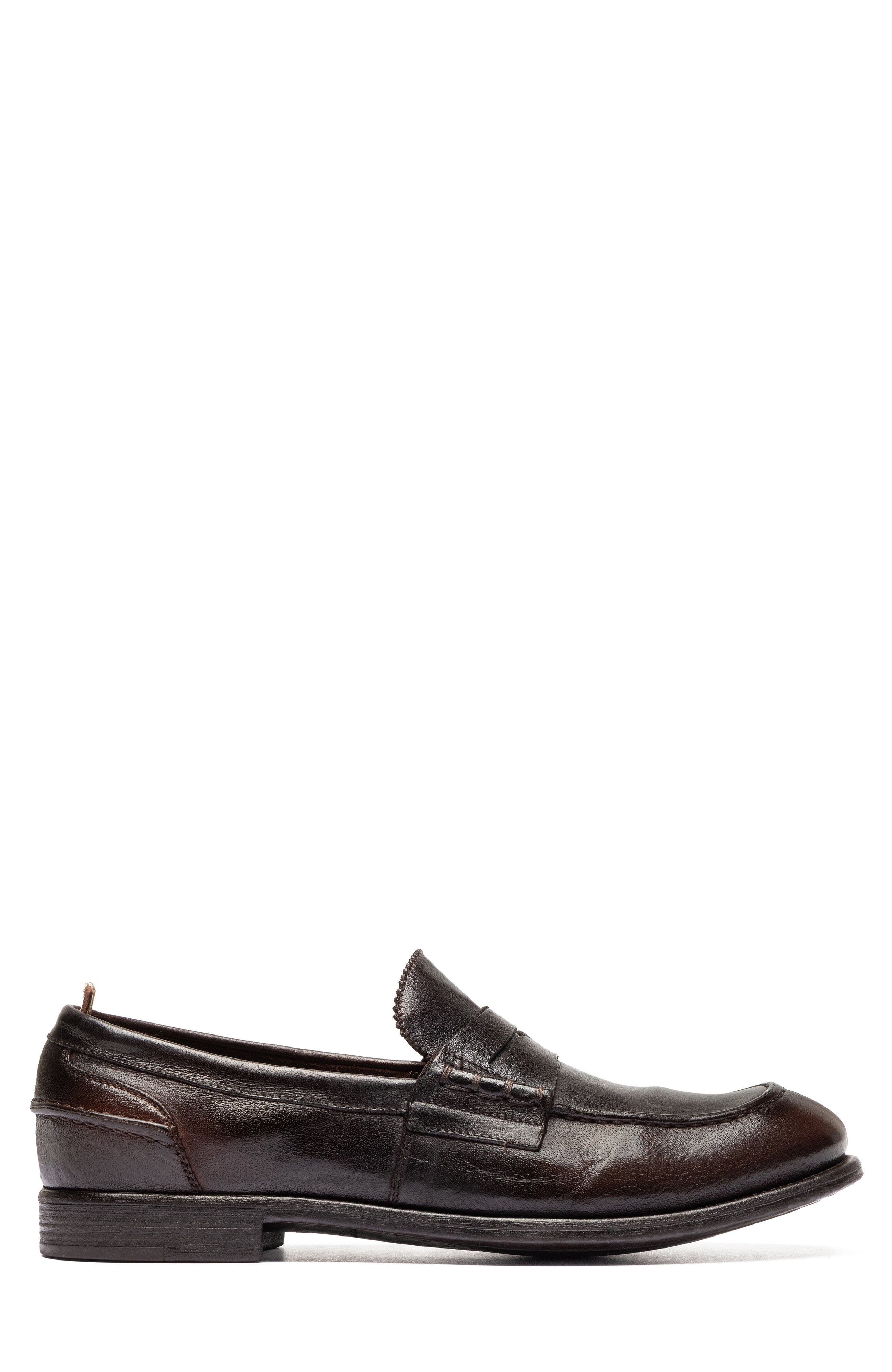 Officine Creative Chronicle 144  Leather Penny Loafer, Alternate, color, Brown