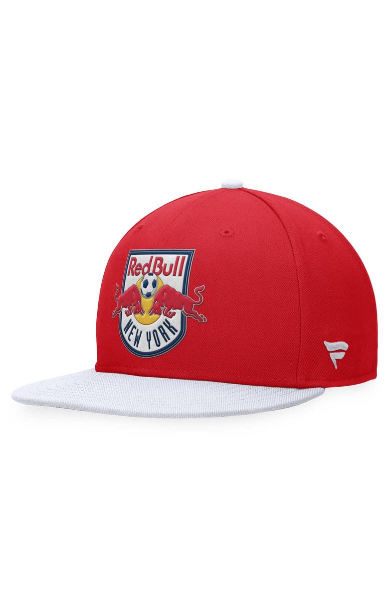 FANATICS Men's Fanatics Branded Red/White New York Red Bulls Downtown Snapback Hat, Alternate, color, 