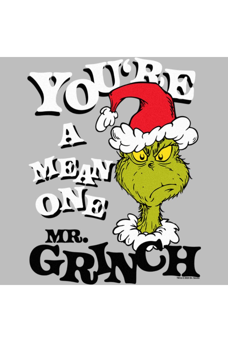 Women's The Grinch Christmas Mean One  Graphic T-Shirt, Alternate, color, Athletic Heather