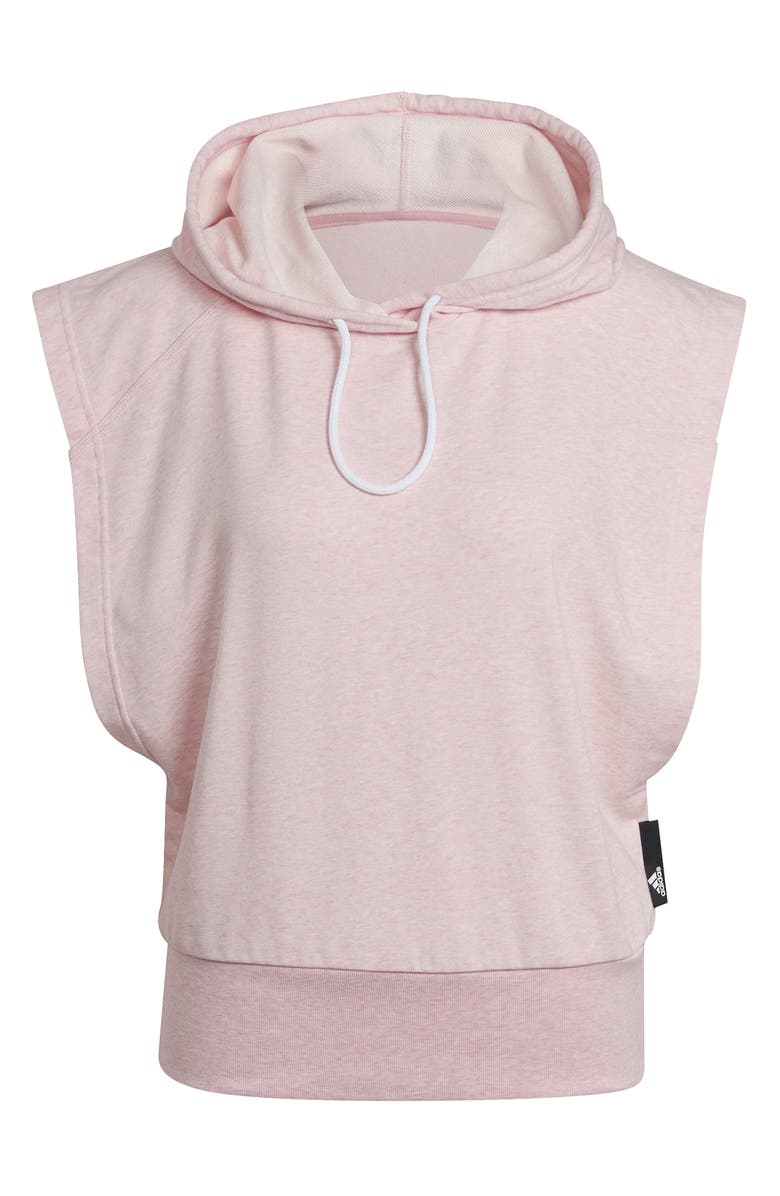 adidas Studio Lounge Sleeveless Hoodie, Alternate, color, 