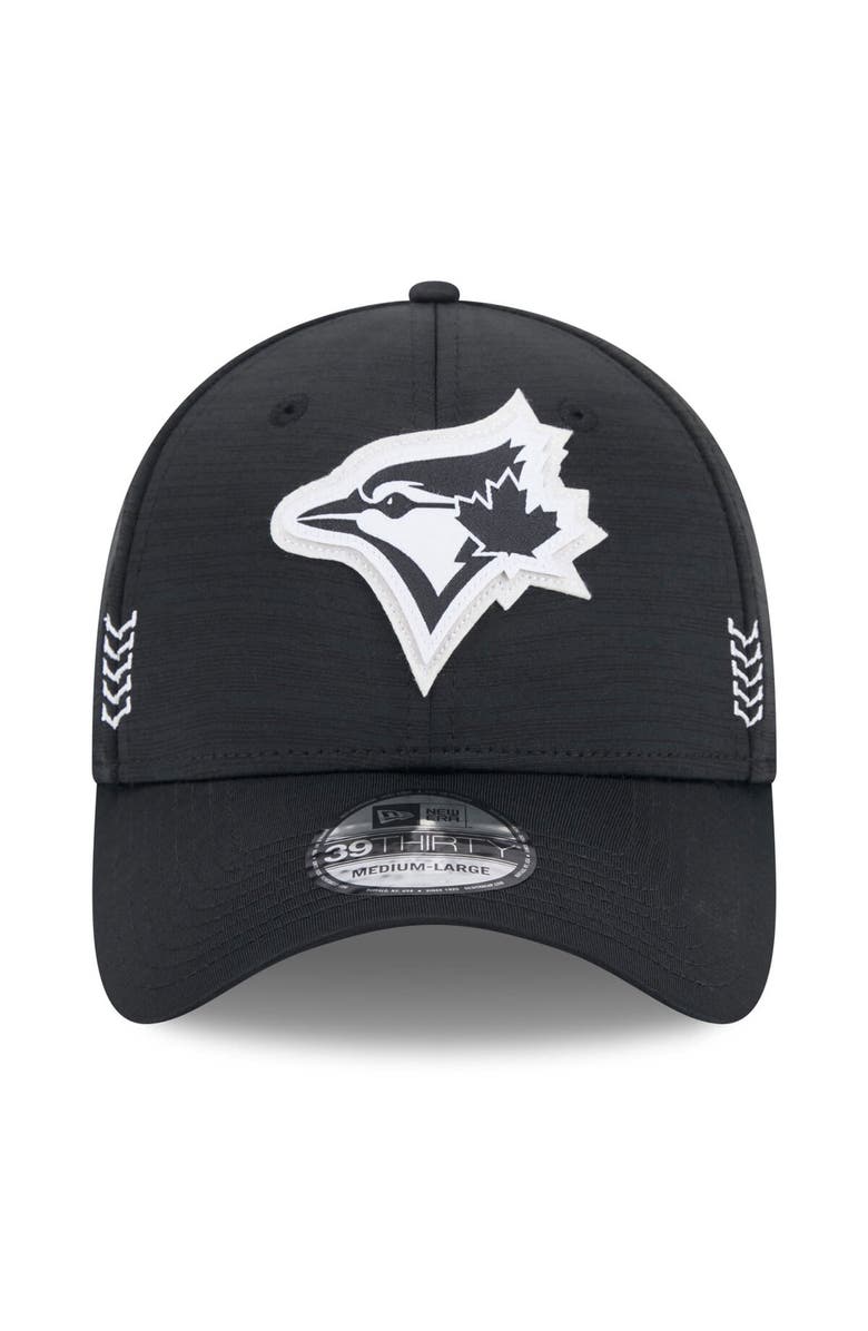 New Era Men's New Era  Black Toronto Blue Jays 2024 Clubhouse 39THIRTY Flex Fit Hat, Alternate, color, 