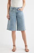 CITY BLUES Relaxed Denim Shorts