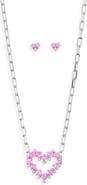 Nadri Valentine's Day Capsule Stud Earrings & Necklace Set