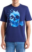 Robert Graham Rose Skull Graphic T-Shirt